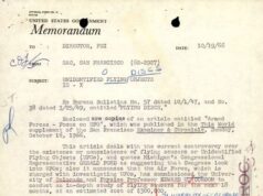 Документы ФБР об НЛО меморандум 1966